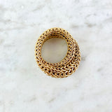 18K Yellow Gold Classic Chain Coil Ring