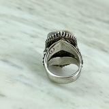 Sterling Silver Moonstone Labradorite Cocktail Ring